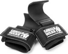 Gorilla Wear Weight Lifting Hooks, black/white