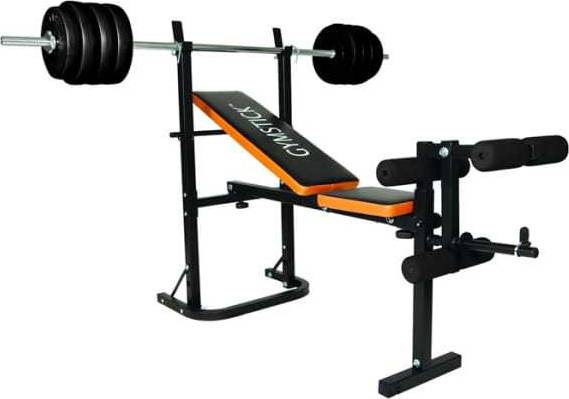 Gymstick Weight Bench with Barbell Set 40kg