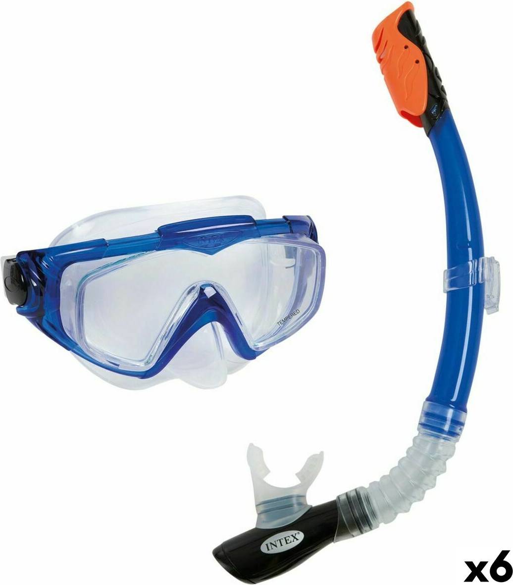 Intex Snorkel Goggles and Tube Aqua Pro Blue 6 Units