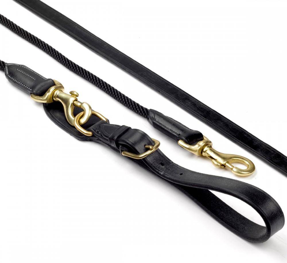 John Whitaker Draw Reins with Rope Insert