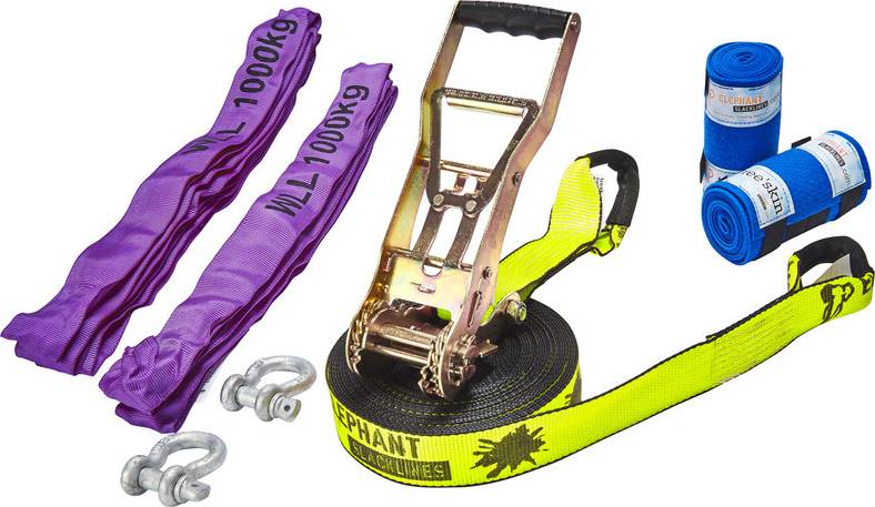 Elephant Slacklines Freak Flash'line Slackline Full Set 15m