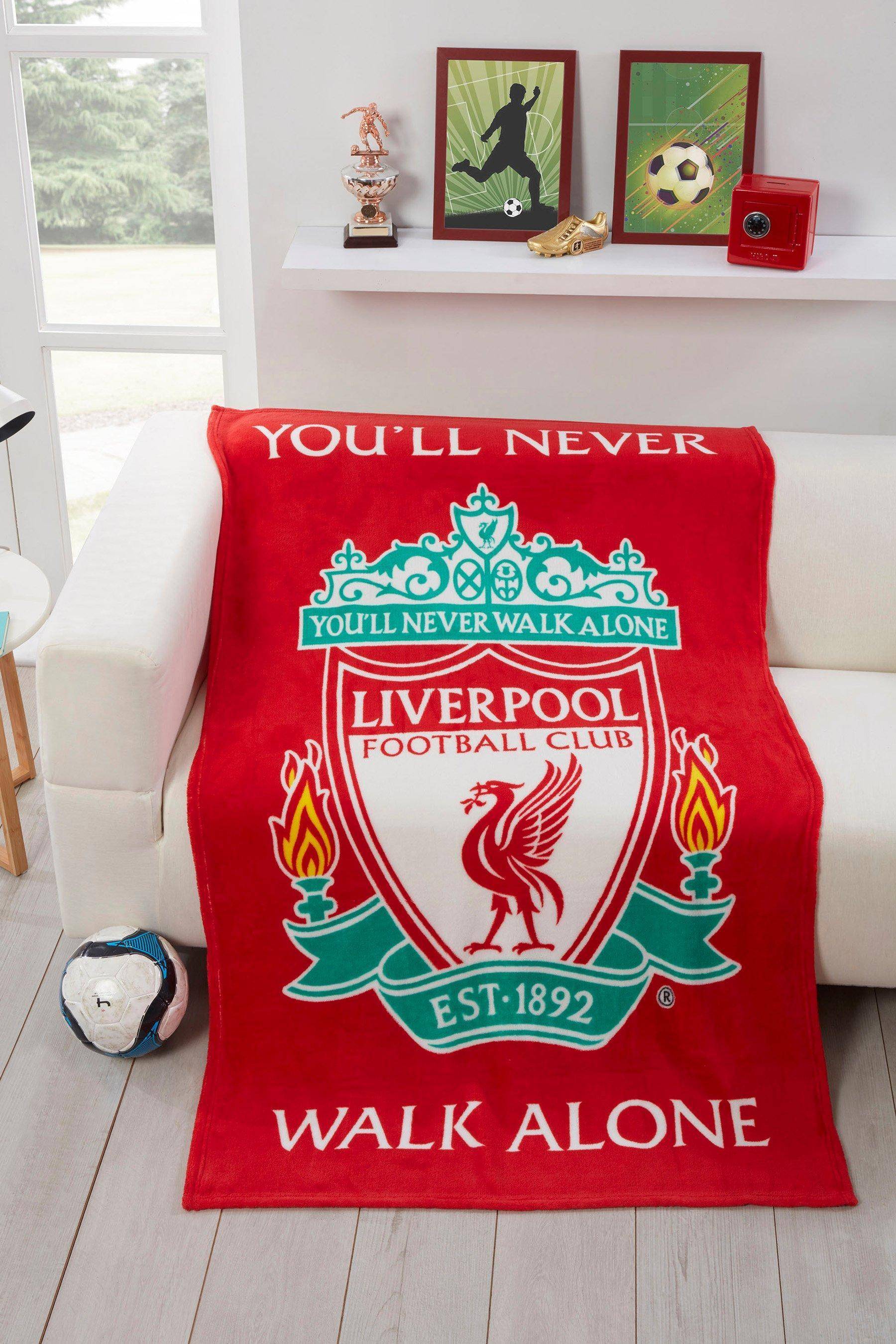 Studio Liverpool FC Ynwa Fleece Blanket Red, Red