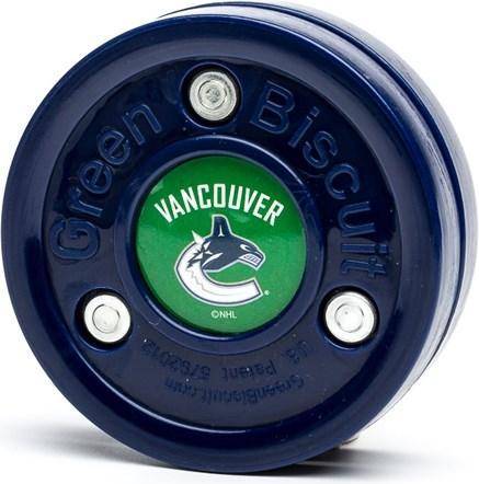 Green Biscuit Vancouver Canucks Training Puck