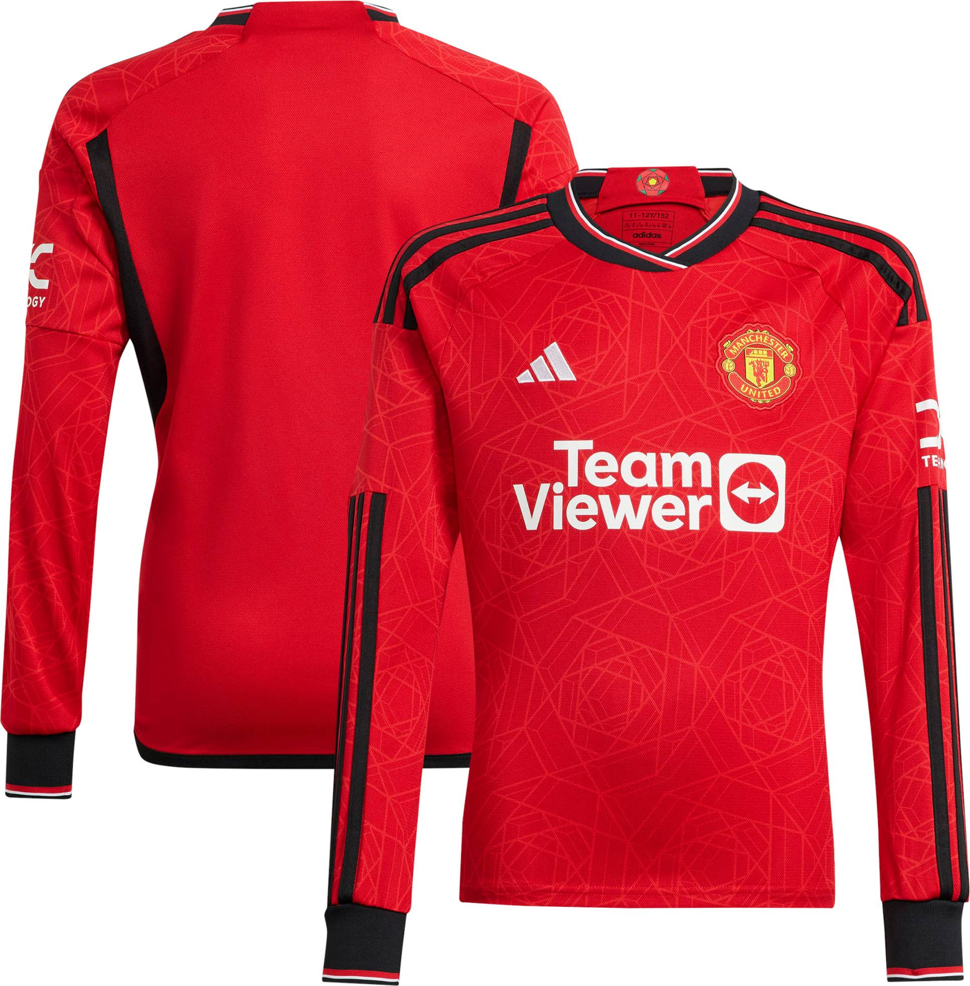 adidas Manchester United Home Shirt 2023-24 Long Sleeve