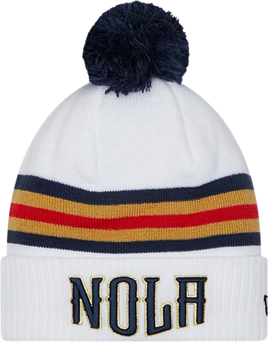 New Era New Orleans Pelicans City Edition Official Cuffed Pom Knit Hat Beanies 21/22 Sr.