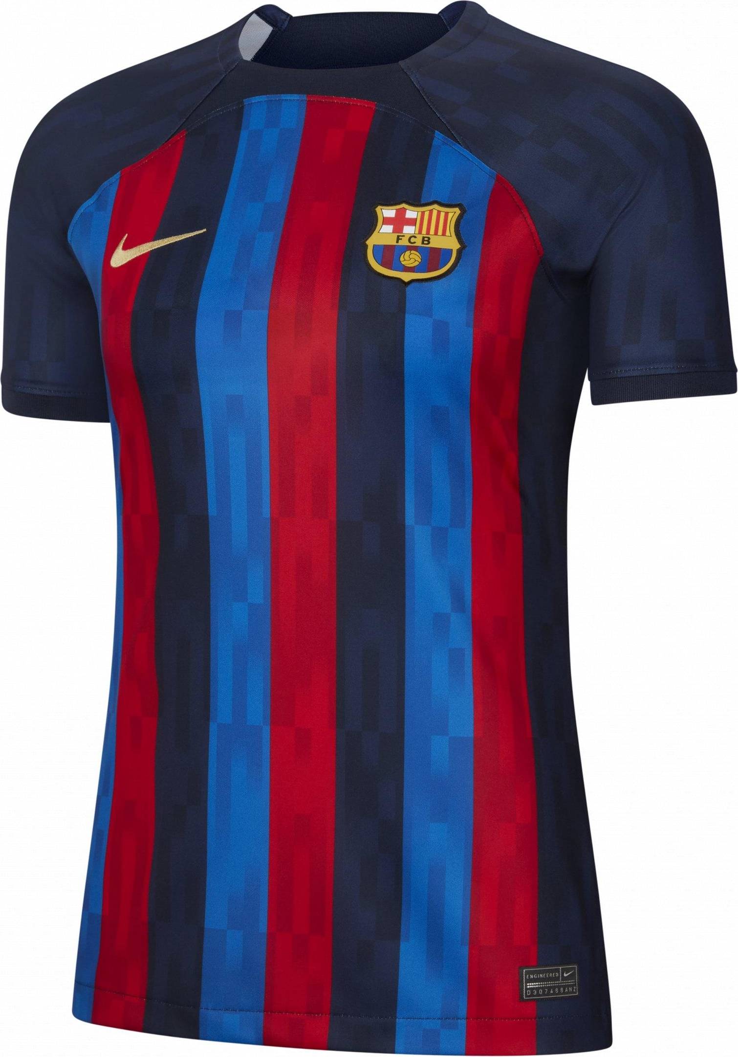 Nike Woman's FC Barcelona Dri Fit Stadium Home 22/23 Short Sleeve T-shirt