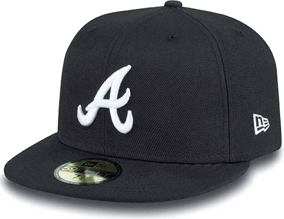 New Era Mlb Basic Braves Bla/whi Black 3/4