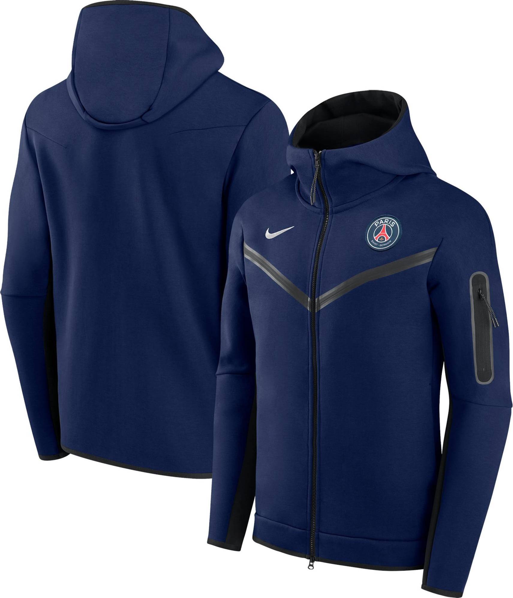 Nike Men's Paris Saint-Germain Tech Fleece Windrunner Full-Zip Hoodie