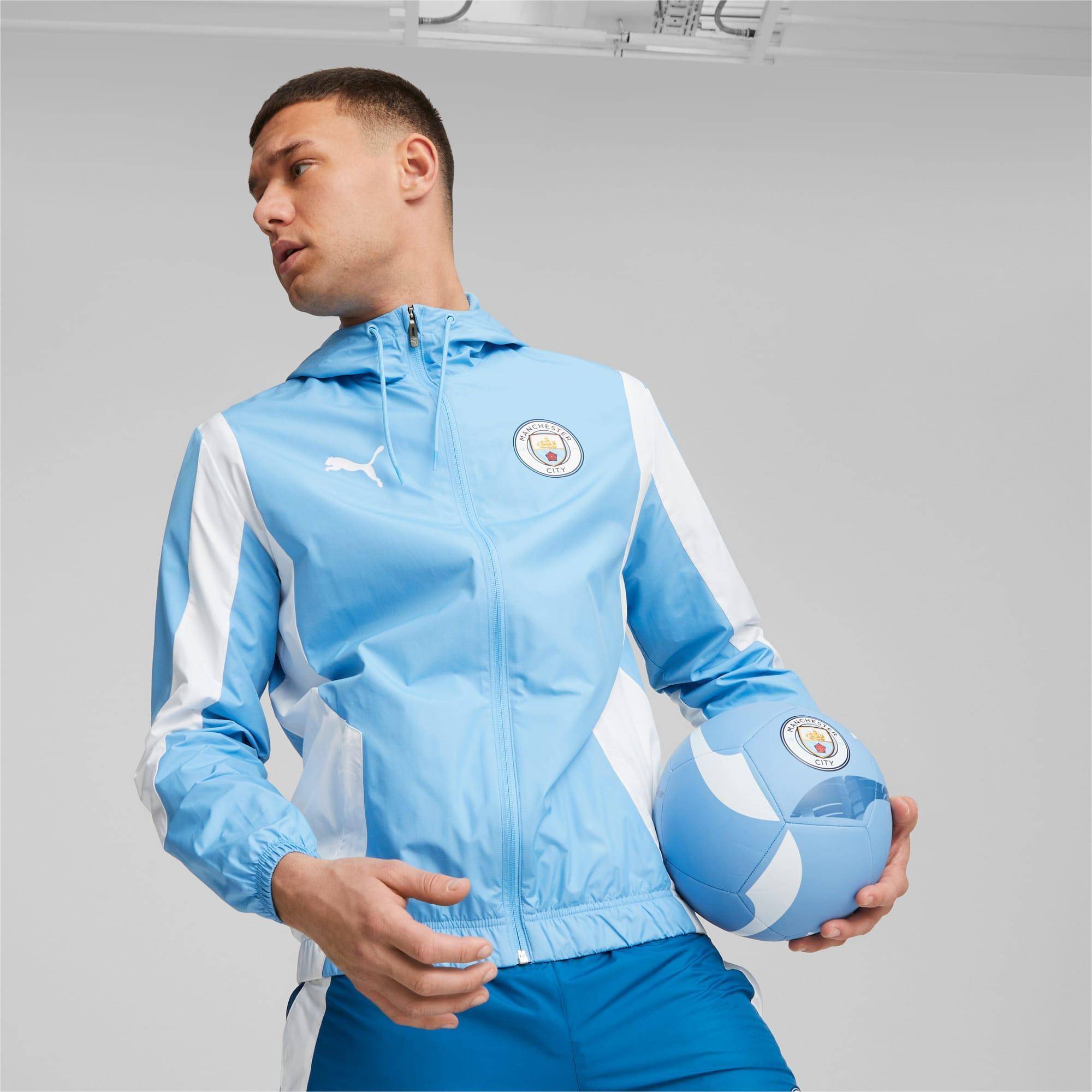 Puma Manchester City Jacka Pre Match Woven Anthem Blå/Vit Blå