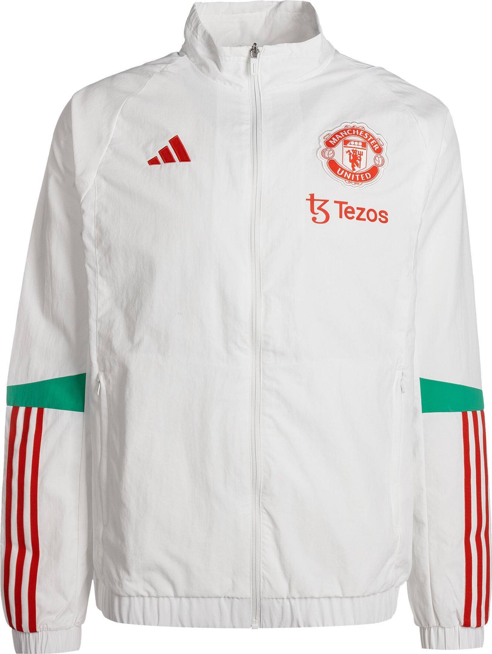 adidas Manchester United Tiro 23 Uppvärmningsjacka Core White