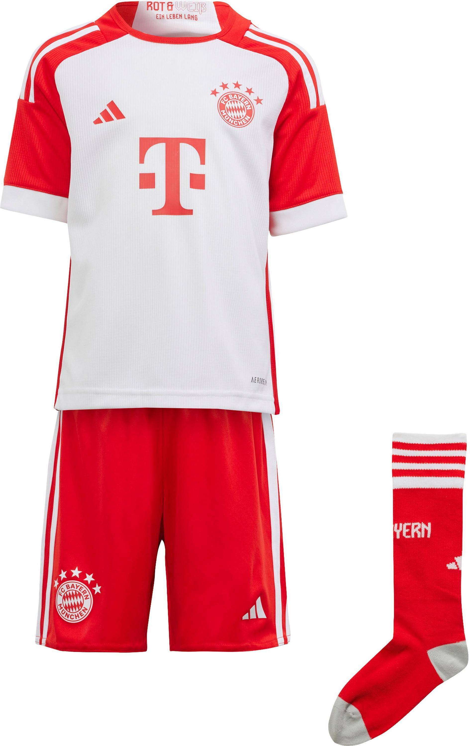 adidas FC Bayern 23/24 Home Mini Kit