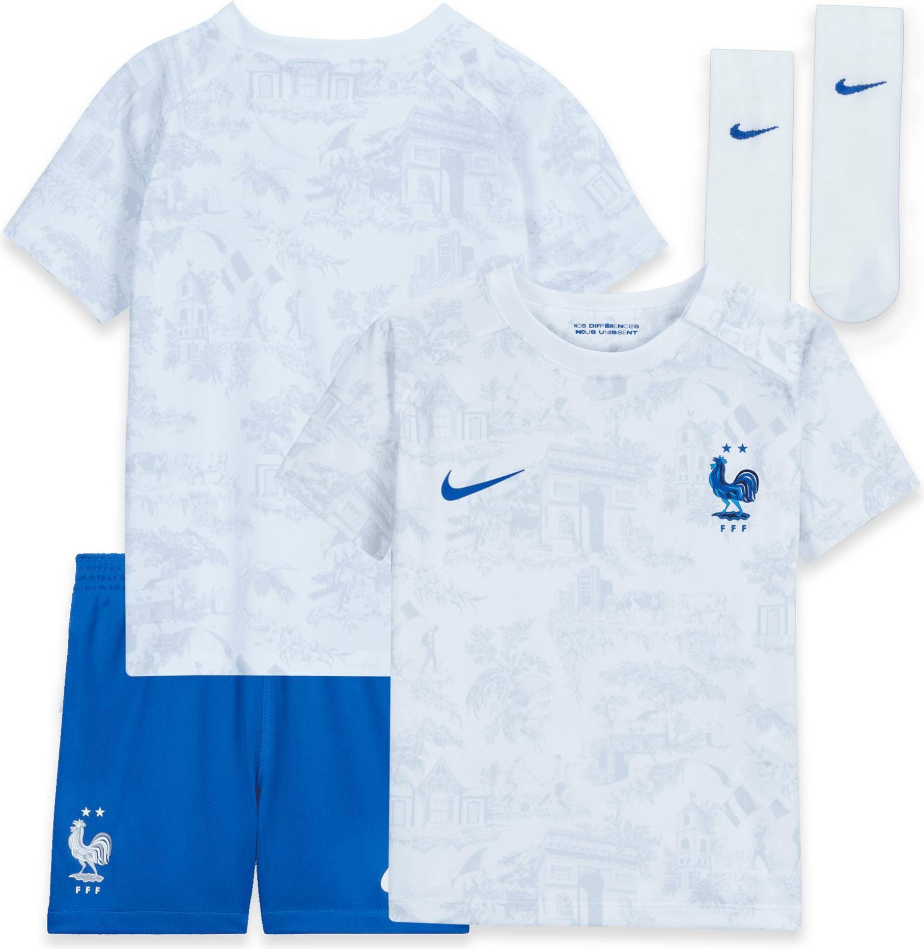 Nike France Away Stadium Kit 2022 Infants