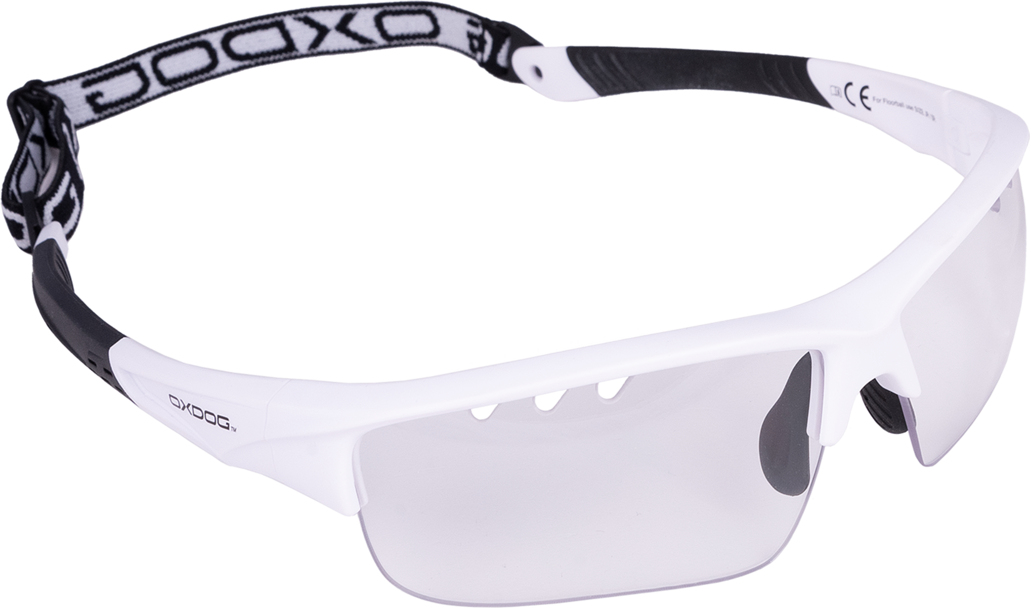 Oxdog Innebandyglasögon Spectrum Flexfit White