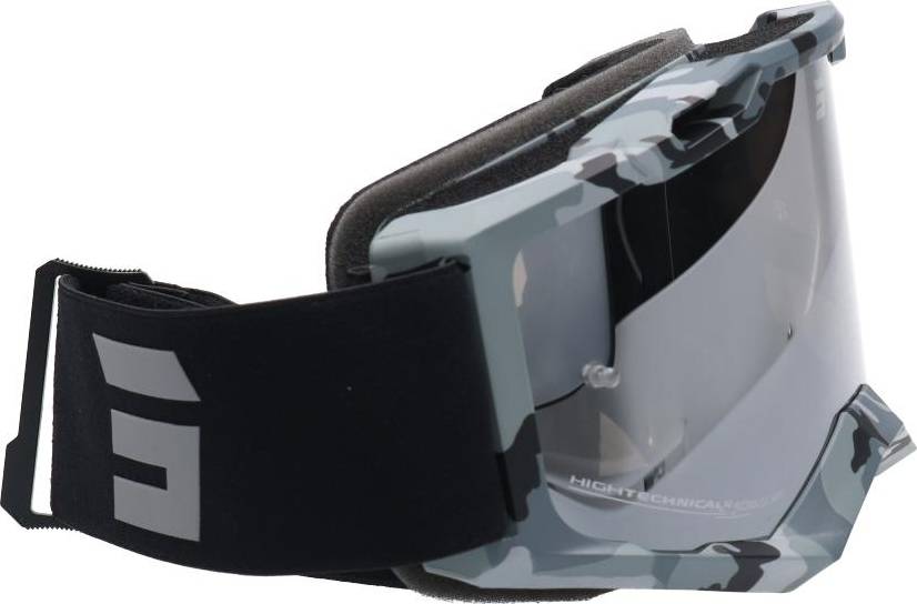 Shot Iris 2.0 Camo Motocross Goggles, silver, silver, Size One Size