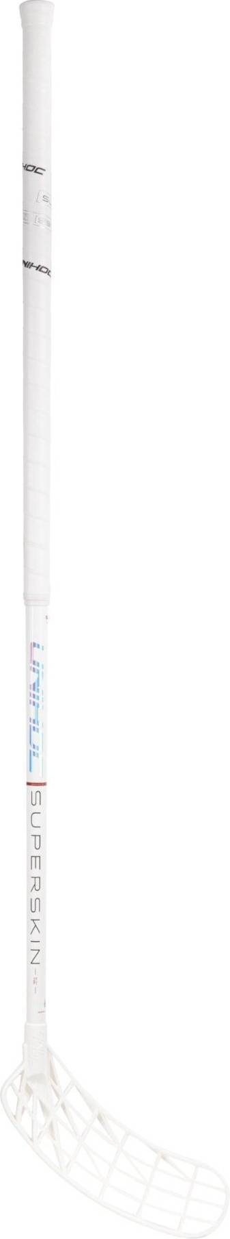 Unihoc Unilite Superskin Slim 26, innebandyklubba, White R 104cm