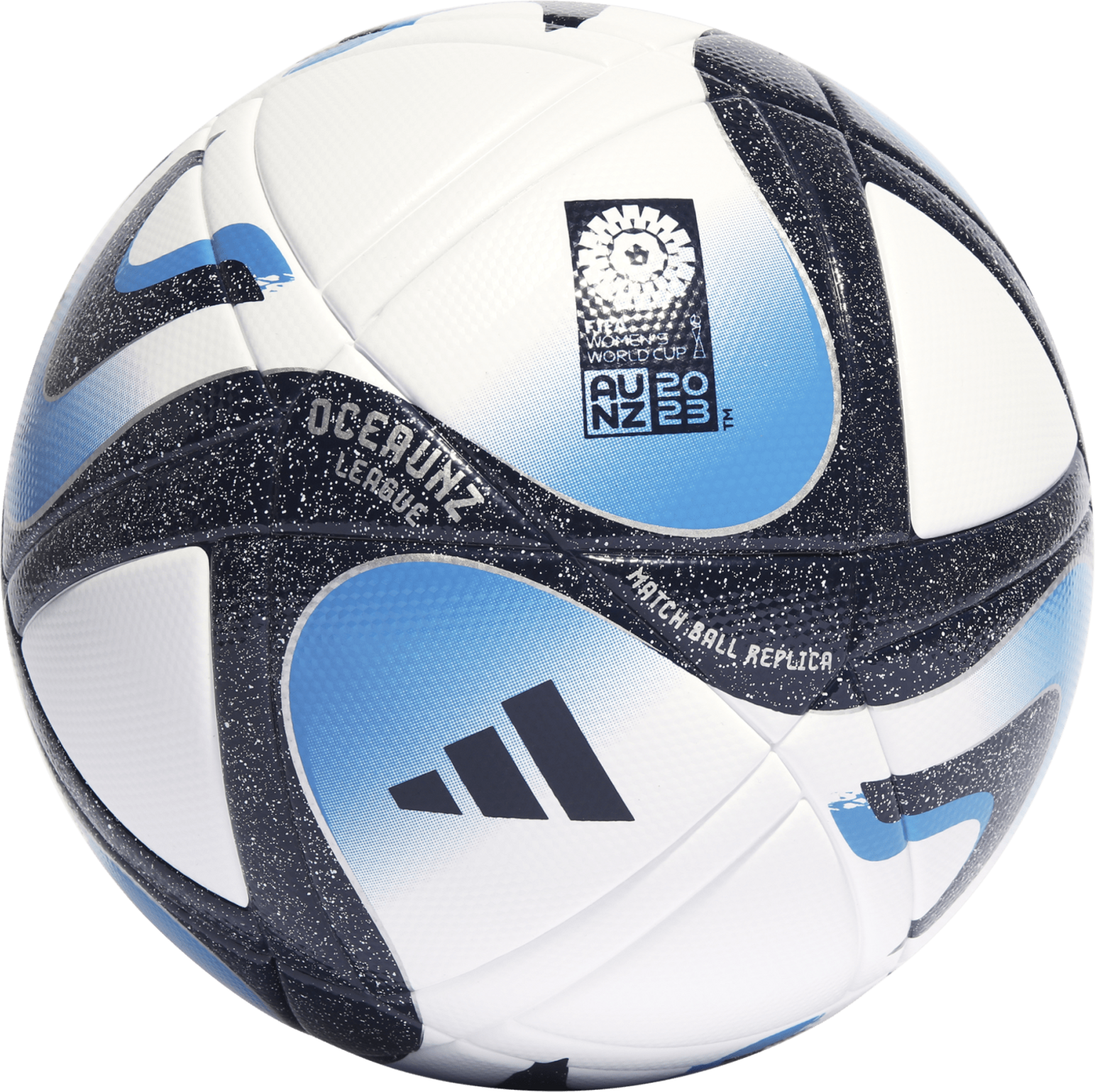 adidas Oceanuz League Ball - White/Collegiate Navy/Bright Blue/Silver Metallic