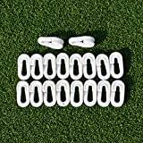 Forza Nätklämmor för fotbollsmål [storköp] Premium plast – Kompatibla med alla mål Vit färg, 30-pack