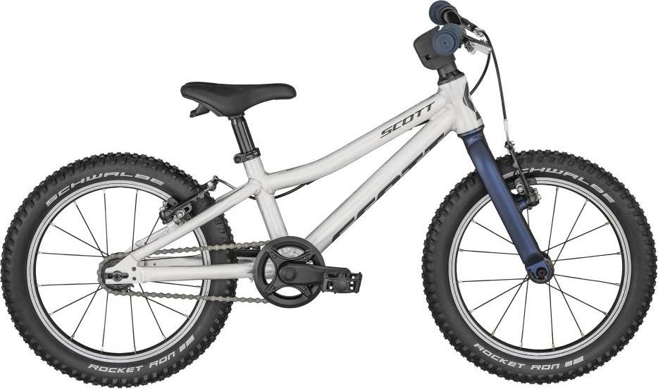 Scott Scale RC 160 2023 - Cool Raw Alloy/Dark Blue Barncykel