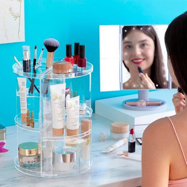 InnovaGoods Rotating Make-up Organiser Rolkup