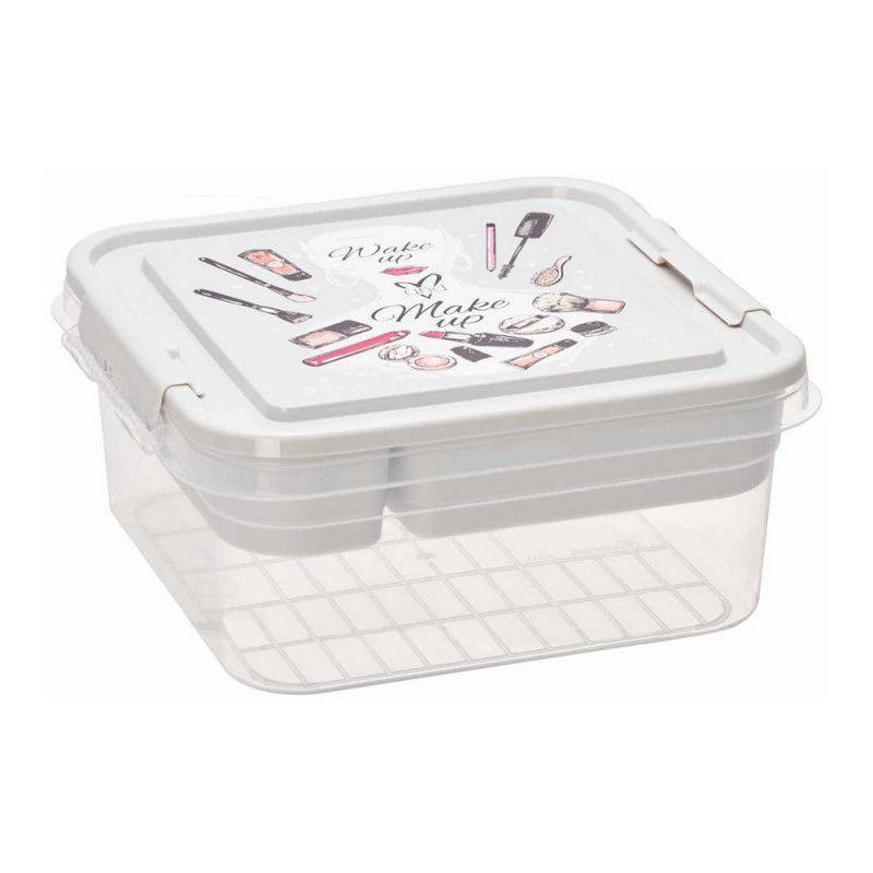 Berilo Makeup organisatoren Gennemsigtig Plastik (24,5 x 11,5 x 26 cm)