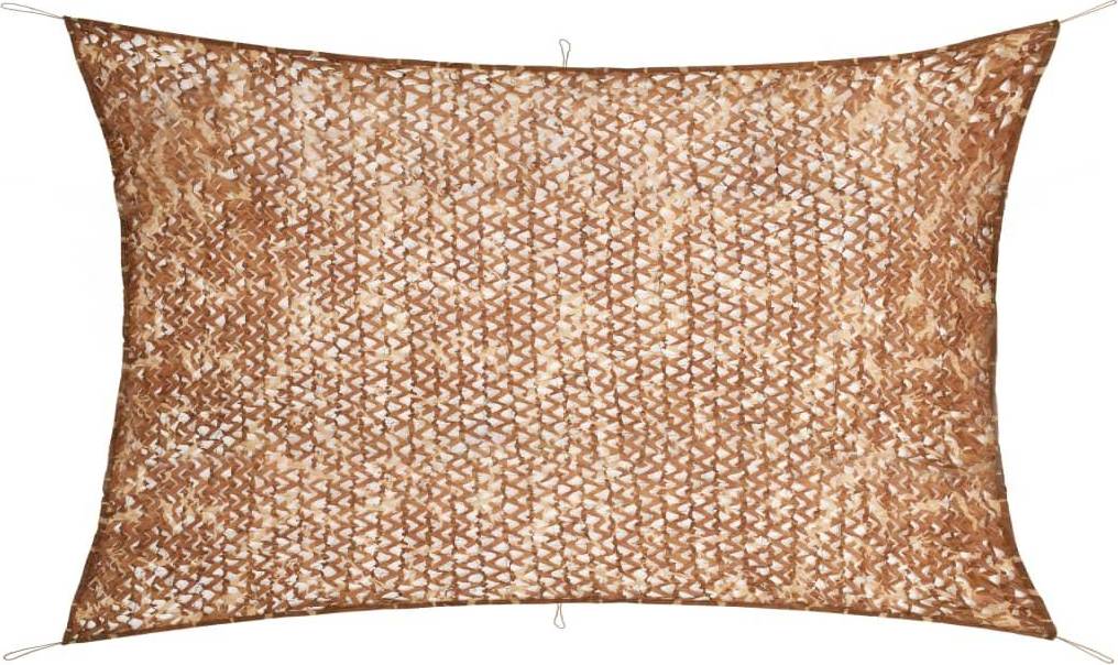 vidaXL Kamouflagenät med förvaringsväska 2x7 beige