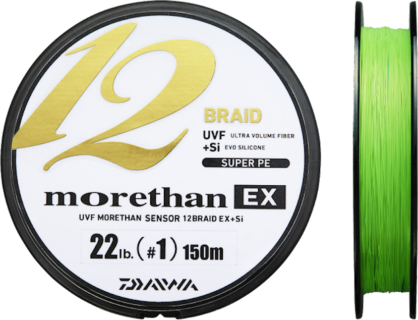 Daiwa Morethan 12 EX Chartreuse 135 flätlina