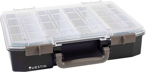 Westin W6 Lure Vault 79x337x278 Incl. 4 inserts Black/Clear
