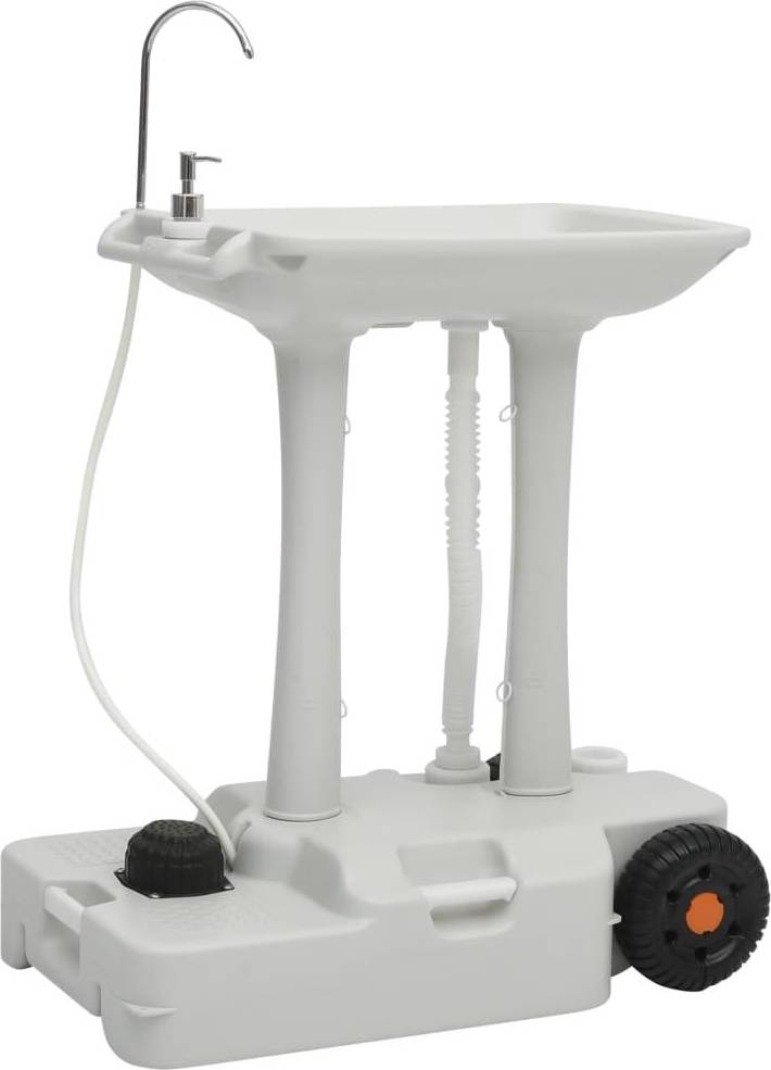 vidaXL Portabelt campinghandfat med tvålpump 35 L