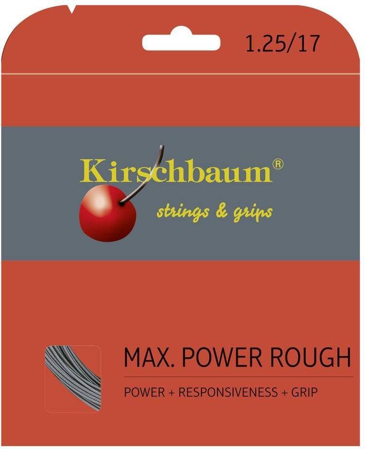 Kirschbaum Max Power Rough Set Tennis Strängar Grey Storlek 1.25