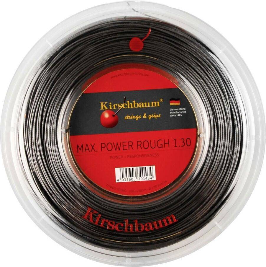 Kirschbaum Max Power Rough 200M Tennis Strängar Grey Storlek 1.25