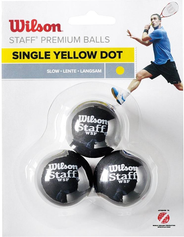 Wilson Single Yellow Dot 3-pack