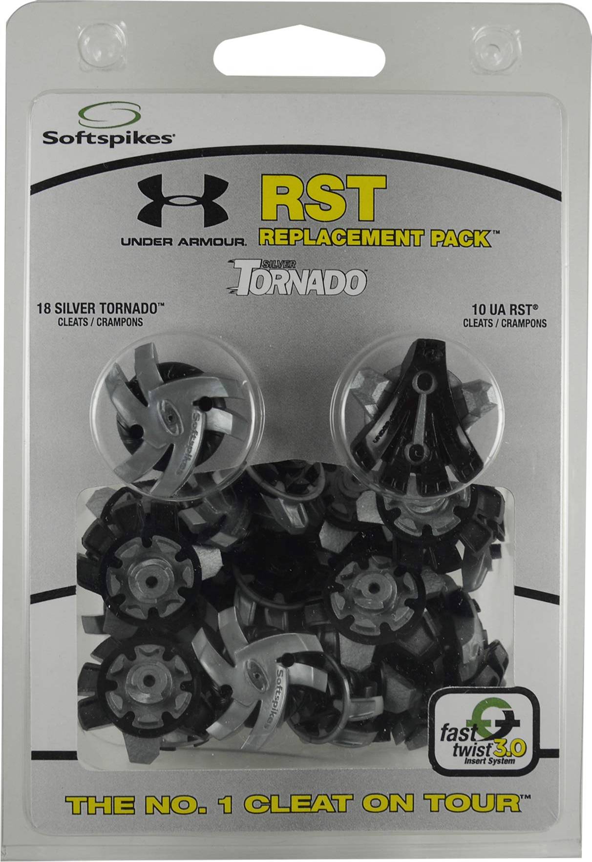 Softspikes Under Armour Silver Tornado/UA RST Fast Twist 3.0 Svart/Silver