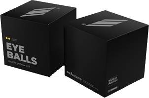EYE Competition Squash Ball Double Yellow 1-PACK