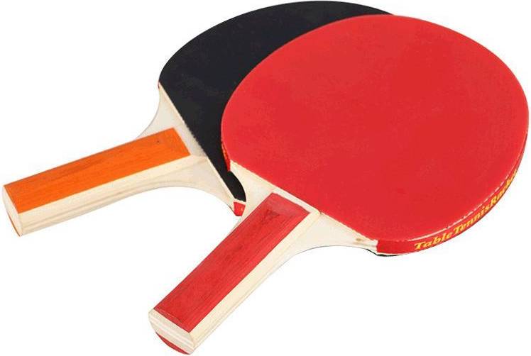 Bordtennis-racket Med 3 Bollar, 2-pack