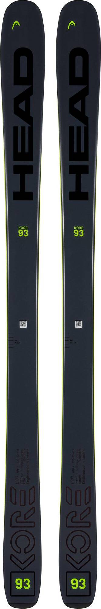 Head Kore 93 Skis - Yellow/Anthracite