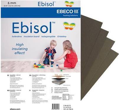 Ebeco Isolerskiva Ebisol 6X500X1200Mm 6M²