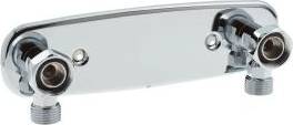 Trio Blandarfäste, utanpåliggande, M26x1,5-G15, 160c/c, rostfritt