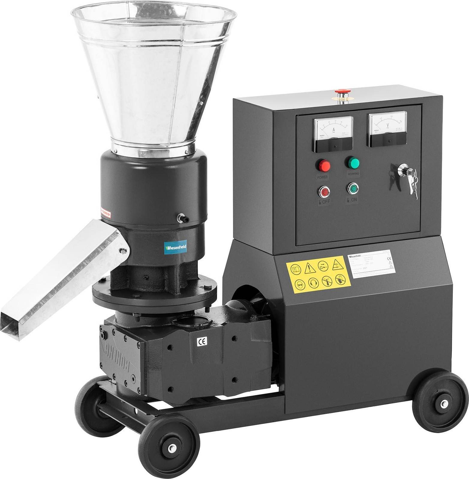 Wiesenfield Pelletsmaskin - Max. 200 kg/h Värmepellet
