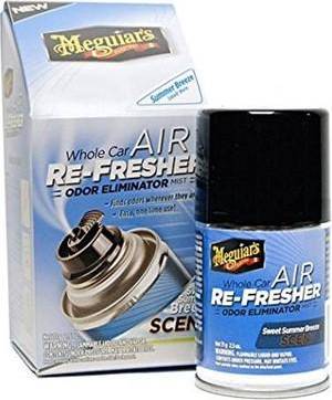 Meguiars Whole Car Air Re-Fresher Odor Eliminator Mist Sweet Summer Breeze Scent