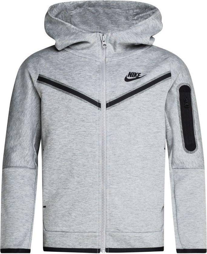 Nike Boy's Sportswear Tech Fleece - Dark Grey Heather/Black (CU9223-063)