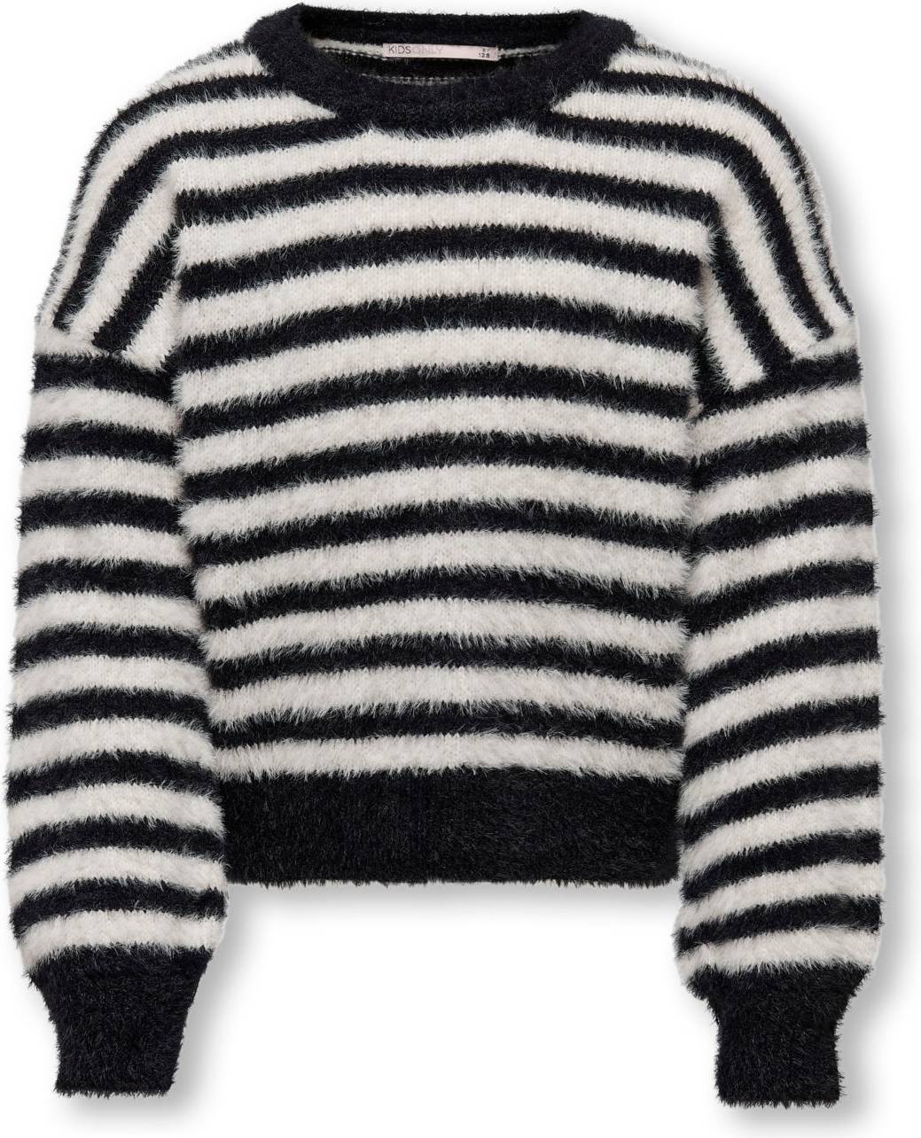 Only O-ringning Nedsänkta Axlar Pullover Svart 158/164