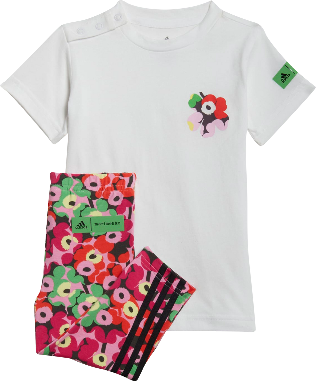 adidas X Marimekko Summer Tights Set - White/Real Magenta (H65812)