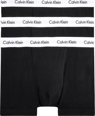 Calvin Klein Cotton Stretch Trunks 3-pack - Black