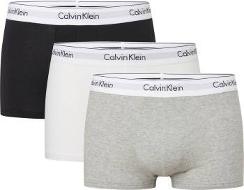 Calvin Klein Modern Cotton Trunks 3-pack - Black/ White/ Grey Heather