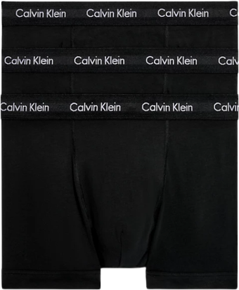 Calvin Klein Cotton Stretch Trunks 3-pack - Black Wb