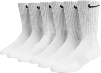 Nike Everyday Cushioned Training Crew Socks Unisex 6-pack - White/Black