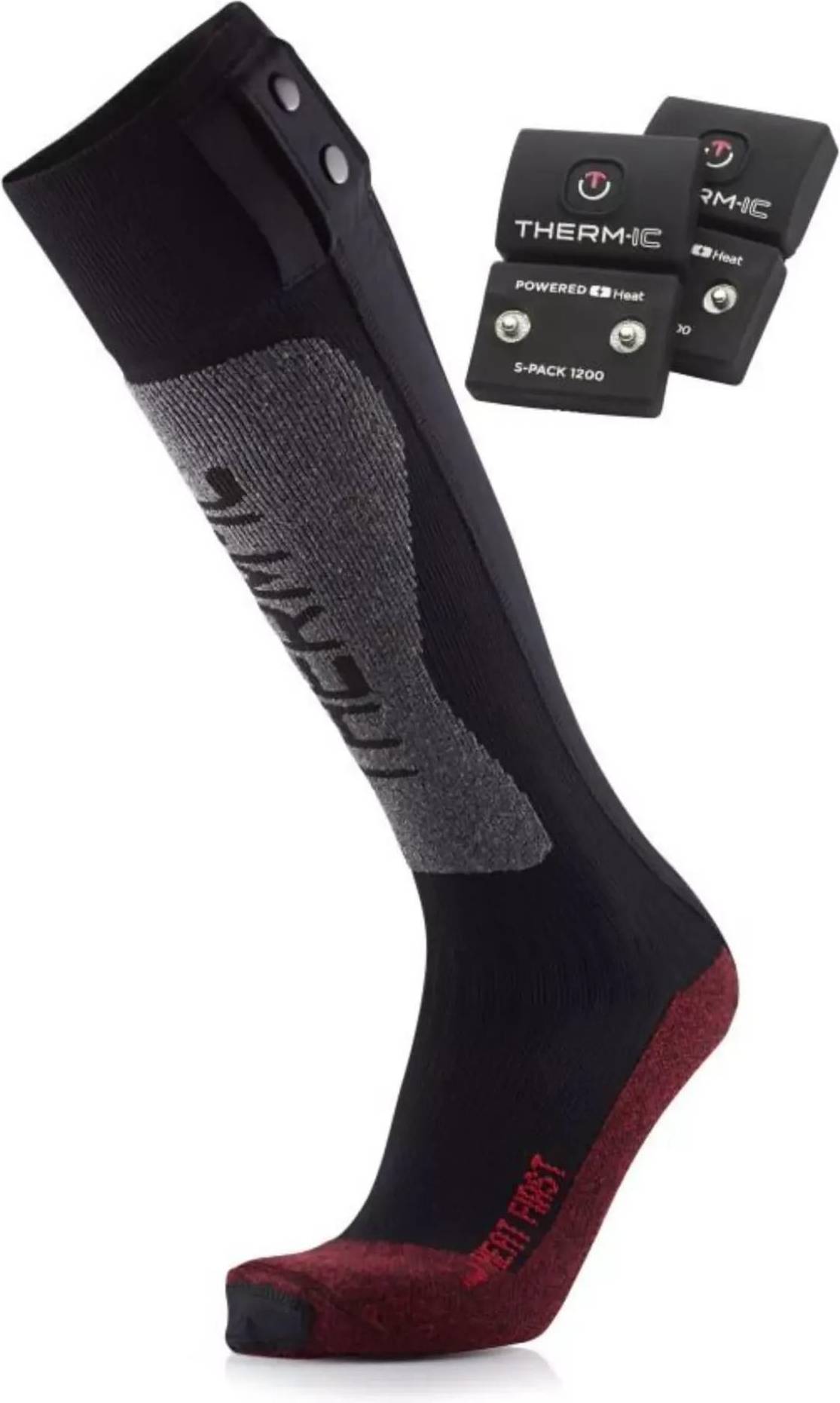 Therm-ic Powersock Set First + 1200 - Black