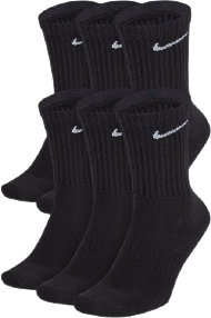 Nike Everyday Cushioned Training Socks 6-pack - Black/White