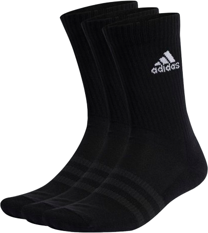 adidas Cushioned Crew Socks 3-pack - Black/White
