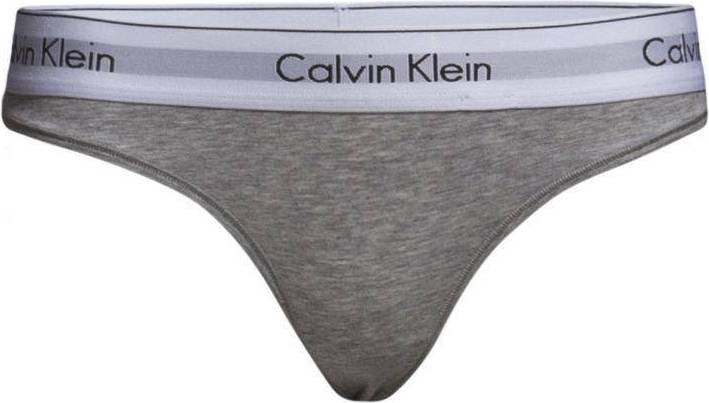 Calvin Klein Modern Cotton Thong - Grey Heather